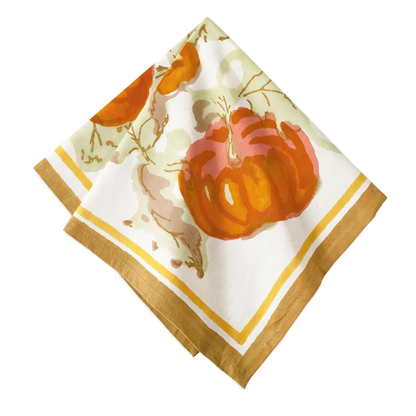French Tablecloth Pumpkin Orange & Mustard