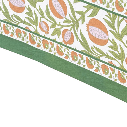 French Tablecloth Grenadine Orange & Green-Out of Stock