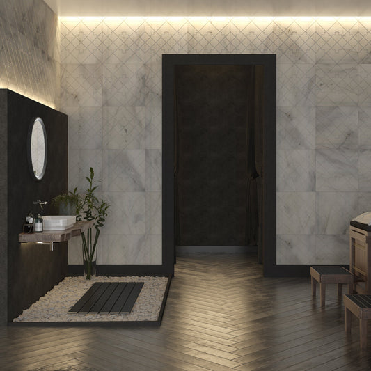 Kemalpasa White Marble Field Dimensional Stone OYSTER Wall Tile - Livfloors Collection