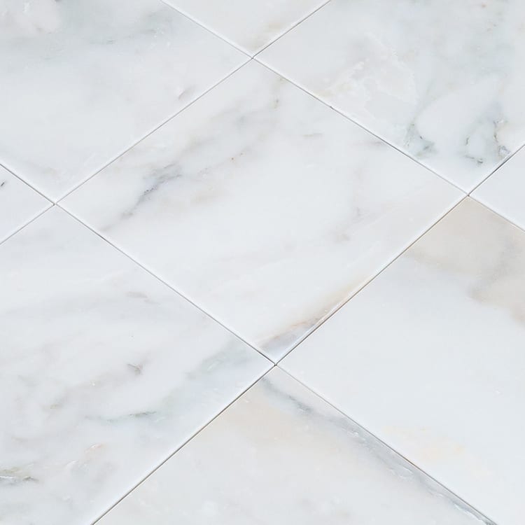 Giallo Calacatta White Marble Tile - Livfloors Collection