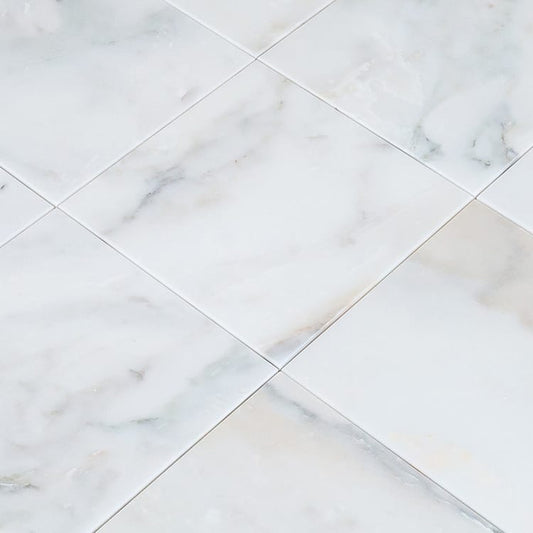 Giallo Calacatta White Marble Tile - Livfloors Collection