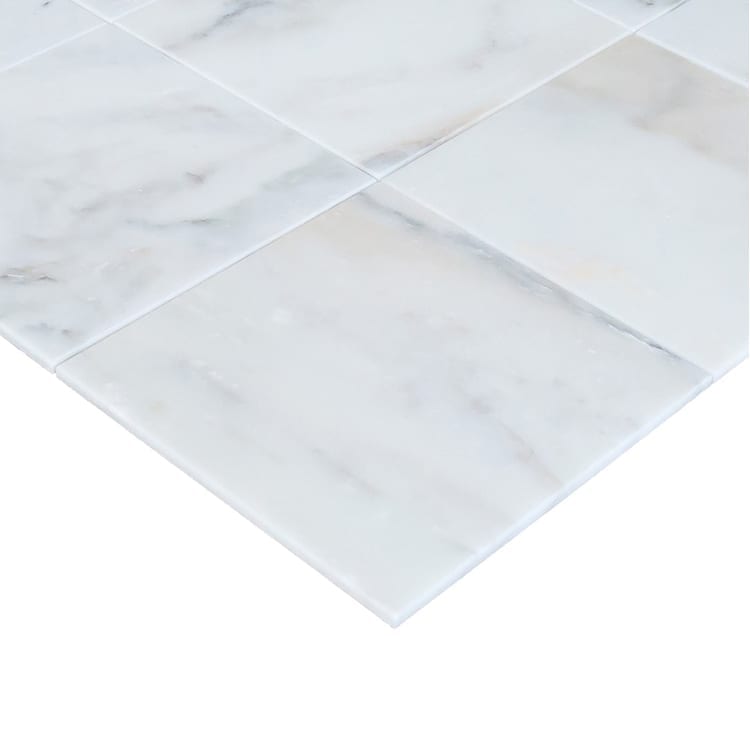 Giallo Calacatta White Marble Tile - Livfloors Collection
