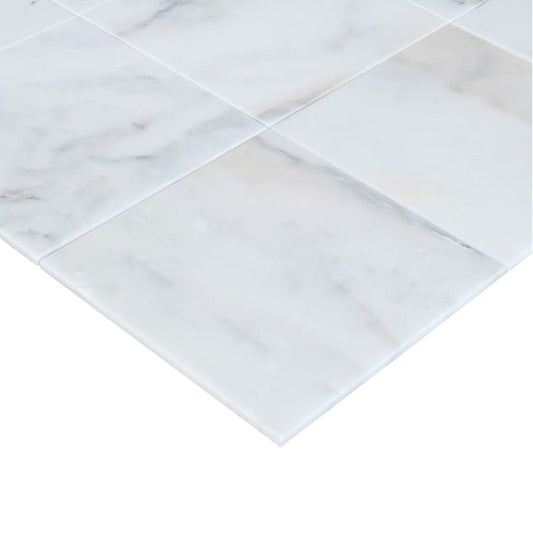 Giallo Calacatta White Marble Tile - Livfloors Collection