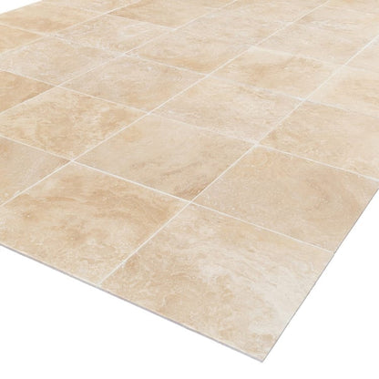 Light Beige Premium Travertine Honed Floor and Wall Tile - Livfloors Collection