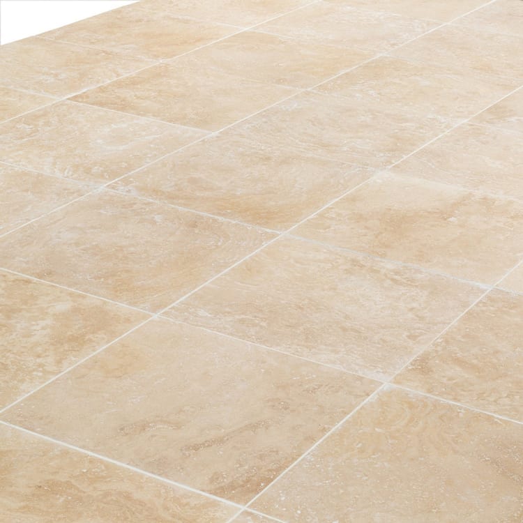 Light Beige Premium Travertine Honed Floor and Wall Tile - Livfloors Collection