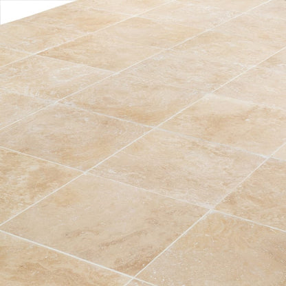 Light Beige Premium Travertine Honed Floor and Wall Tile - Livfloors Collection