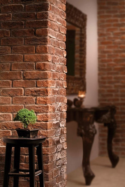 Barok Cotto/Caramel/Lava Manufactured Stone Handmade Brick Veneer - Livfloors Collection