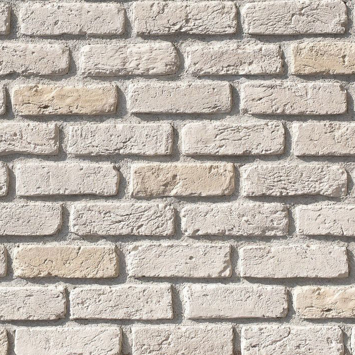 Barok Milk White Manufactured Stone Handmade Brick Veneer - Livfloors Collection