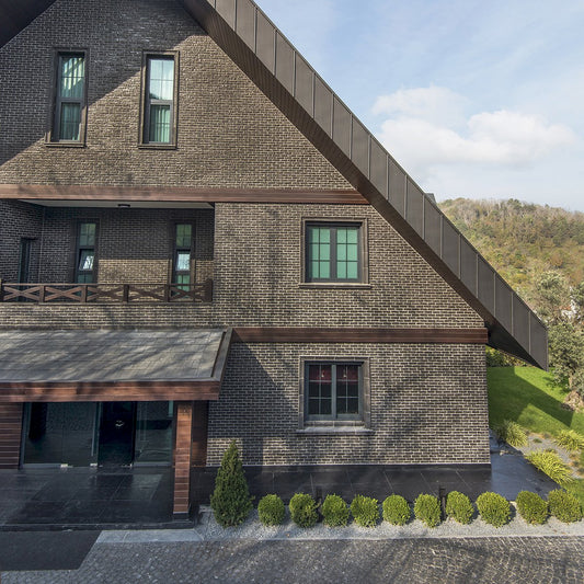 Granulbrick Dark Grey Manufactured Stone Handmade Brick Veneer - Livfloors Collection