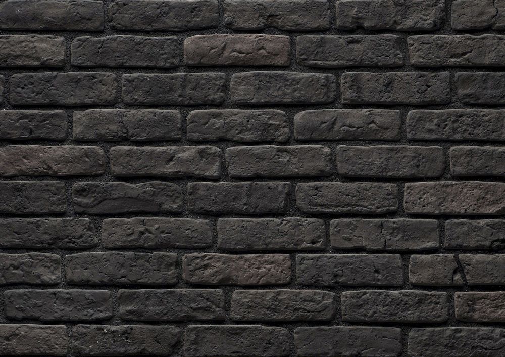 Granulbrick Dark Grey Manufactured Stone Handmade Brick Veneer - Livfloors Collection