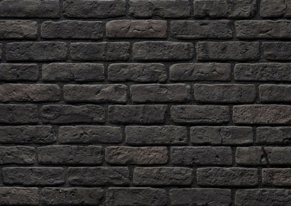 Granulbrick Dark Grey Manufactured Stone Handmade Brick Veneer - Livfloors Collection