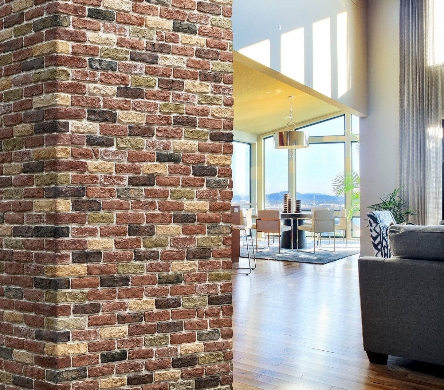 Granulbrick Mix 2 Manufactured Stone Handmade Brick Veneer - Livfloors Collection