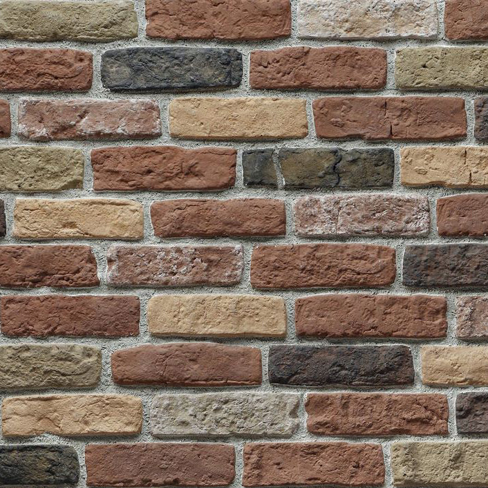 Granulbrick Mix 2 Manufactured Stone Handmade Brick Veneer - Livfloors Collection
