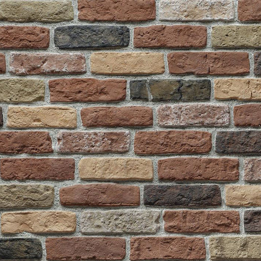 Granulbrick Mix 2 Manufactured Stone Handmade Brick Veneer - Livfloors Collection