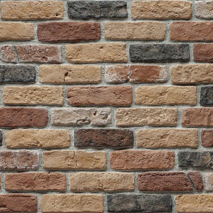 Granulbrick Mix 3 Manufactured Stone Handmade Brick Veneer - Livfloors Collection