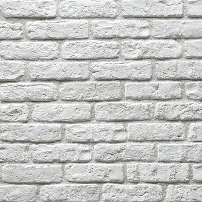 Granulbrick White Manufactured Stone Handmade Brick Veneer - Livfloors Collection