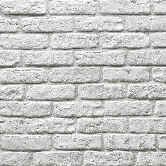 Granulbrick White Manufactured Stone Handmade Brick Veneer - Livfloors Collection