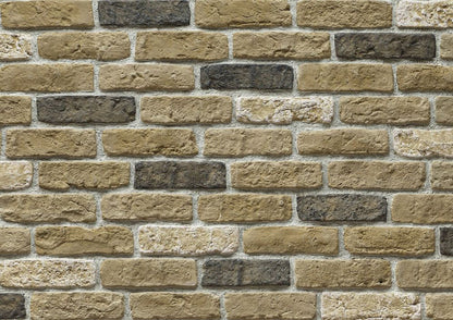 Granulbrick Yellow Manufactured Stone Handmade Brick Veneer - Livfloors Collection