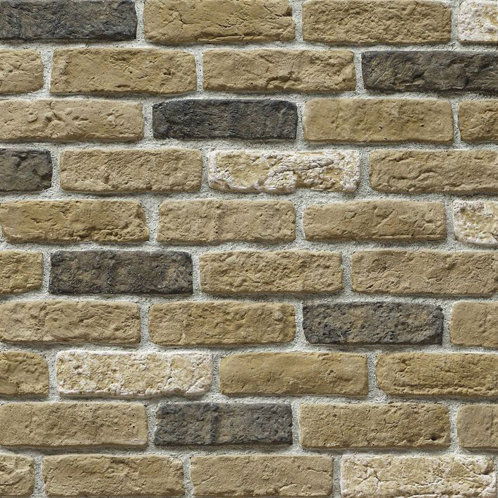 Granulbrick Yellow Manufactured Stone Handmade Brick Veneer - Livfloors Collection
