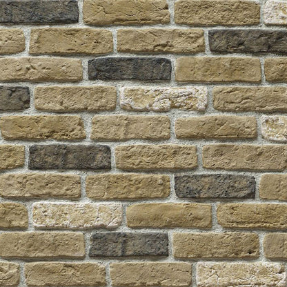 Granulbrick Yellow Manufactured Stone Handmade Brick Veneer - Livfloors Collection