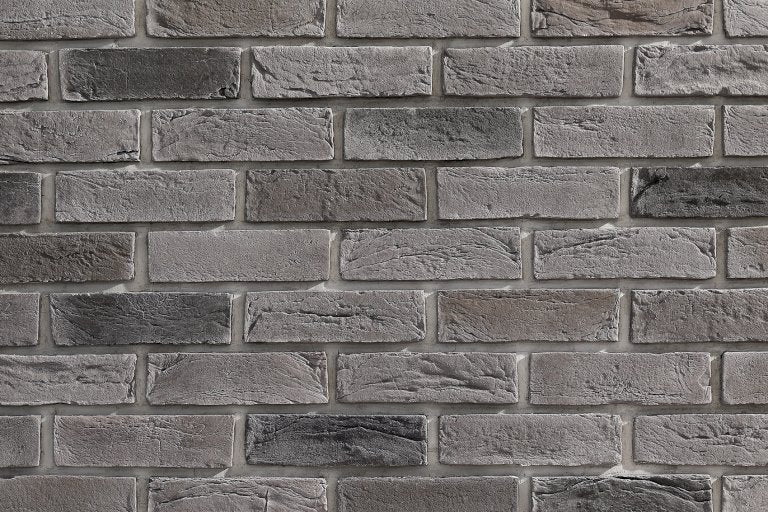Loft Smoke Manufactured Stone Handmade Brick Veneer - Livfloors Collection