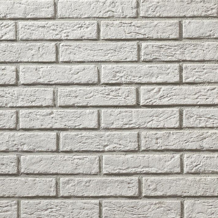 Slimfix White Manufactured Stone Handmade Thin Brick Veneer - Livfloors Collection