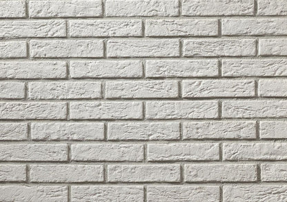 Slimfix White Manufactured Stone Handmade Thin Brick Veneer - Livfloors Collection