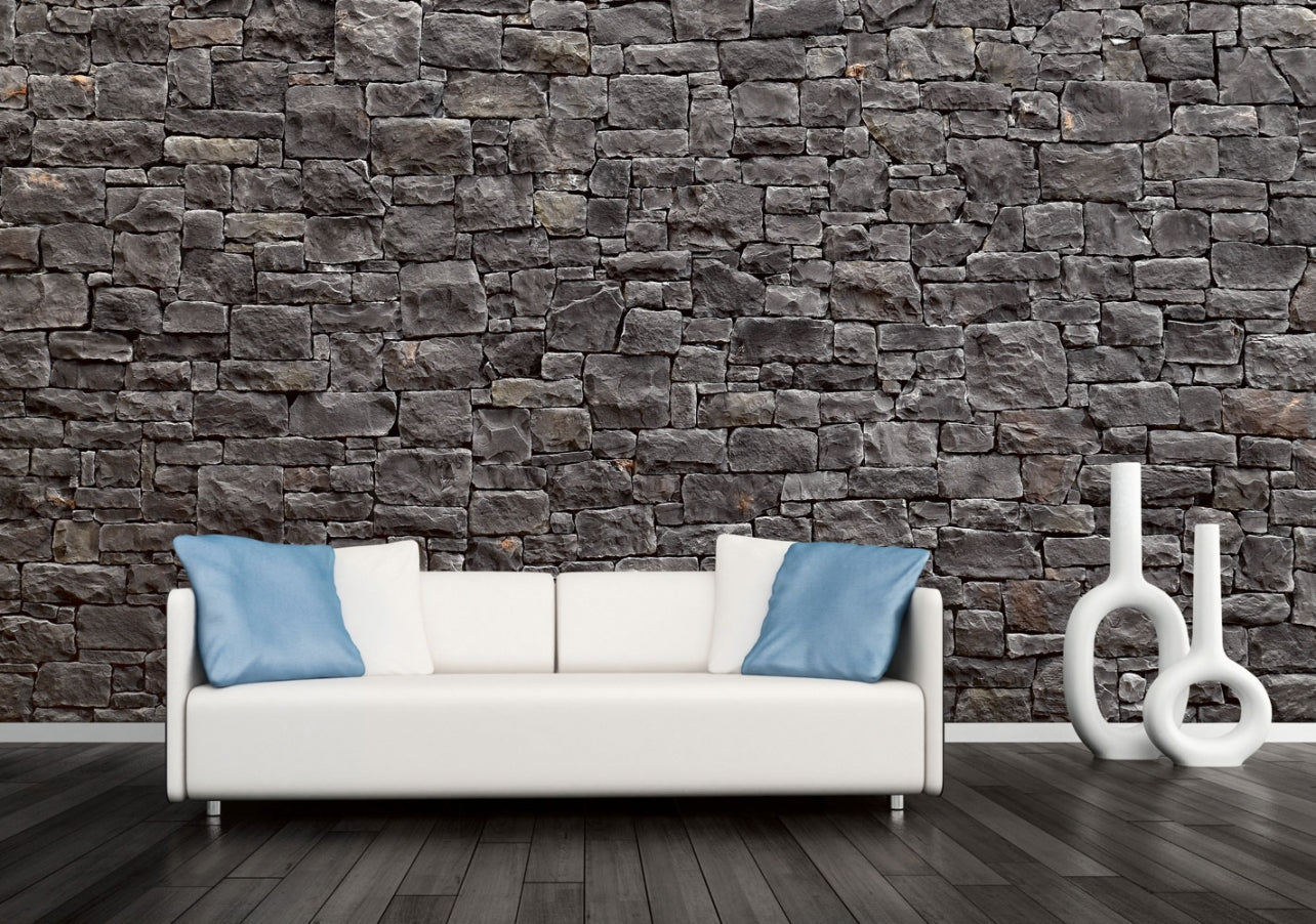 Ashlar Pattern Masso Anthracite Manufactured Stone Handmade Veneer - Livfloors Collection