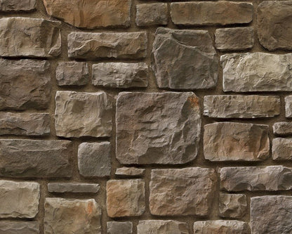 Ashlar Pattern Masso Coffee Manufactured Stone Handmade Veneer - Livfloors Collection