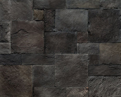 Ashlar Pattern Petra Anthracite Manufactured Stone Handmade Veneer - Livfloors Collection