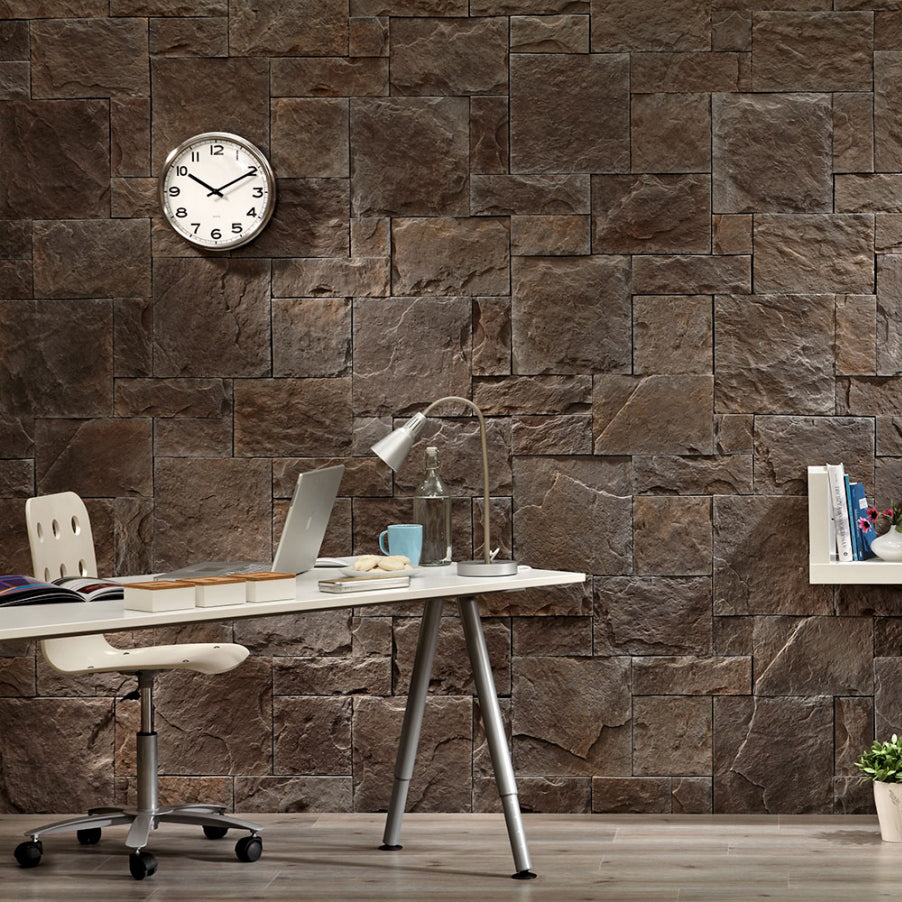 Ashlar Pattern Petra Granat Manufactured Stone Handmade Veneer - Livfloors Collection