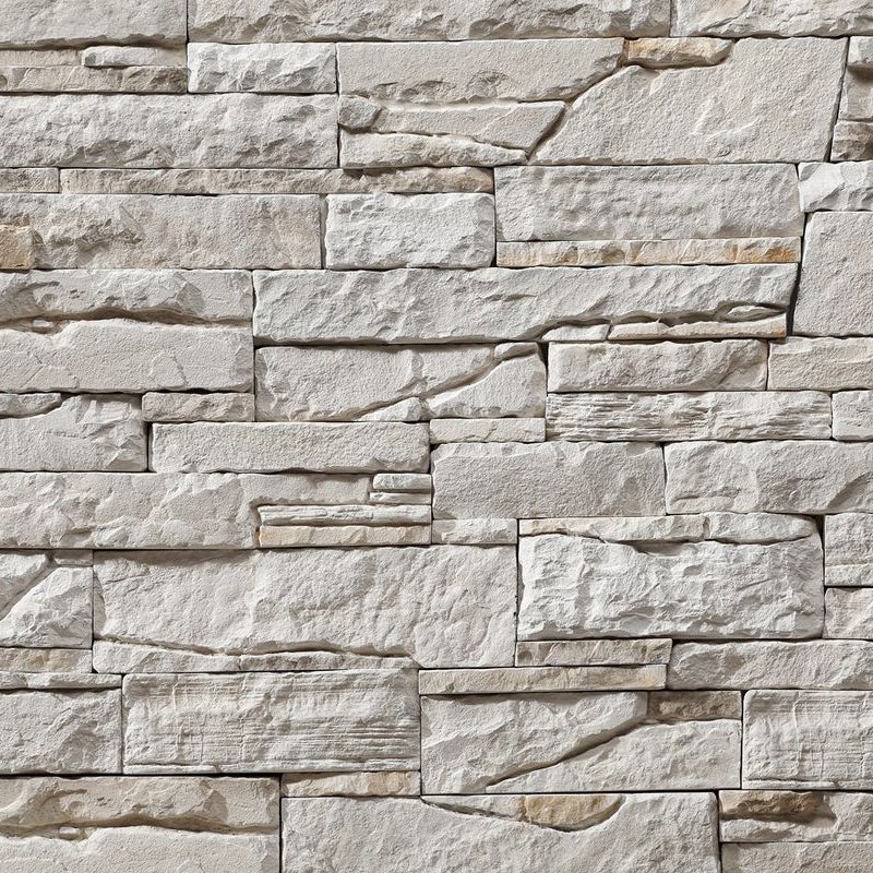 Inka Pearl White Slate Look Manufactured Stone Handmade Veneer - Livfloors Collection