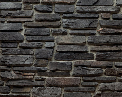 Sierra Anthracite Slate Look Manufactured Stone Handmade Veneer - Livfloors Collection