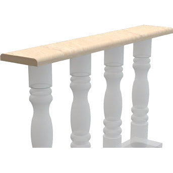 Marble Top Rail Hand-carved from Solid Marble Block