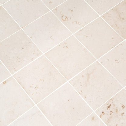Mayra White Limestone Polished Floor and Wall Tile-Large Format - Livfloors Collection