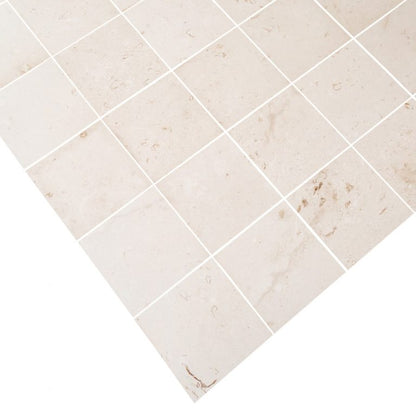 Mayra White Limestone Brushed Floor and Wall Tile - Livfloors Collection