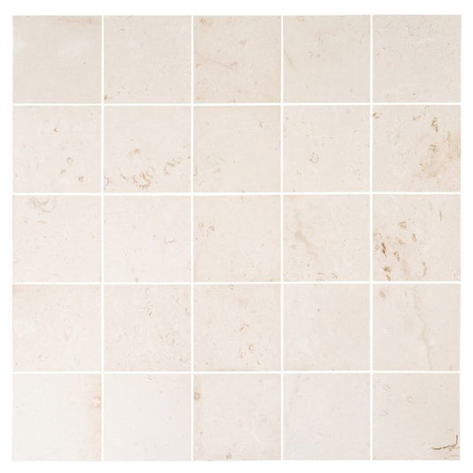 Mayra White Limestone Polished Floor and Wall Tile-Large Format - Livfloors Collection