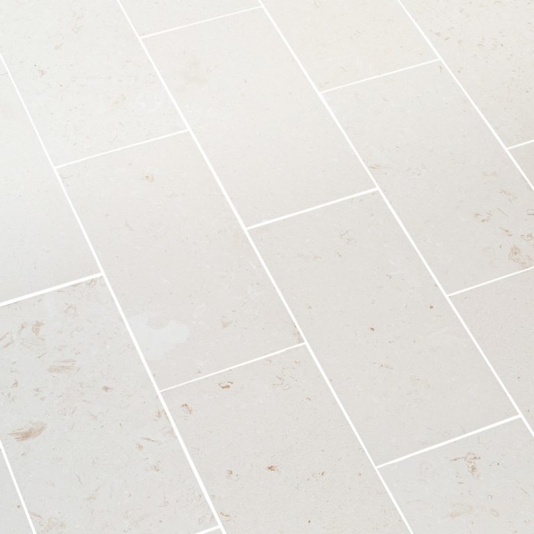 Mayra White Limestone Brushed Floor and Wall Tile-Large Format - Livfloors Collection