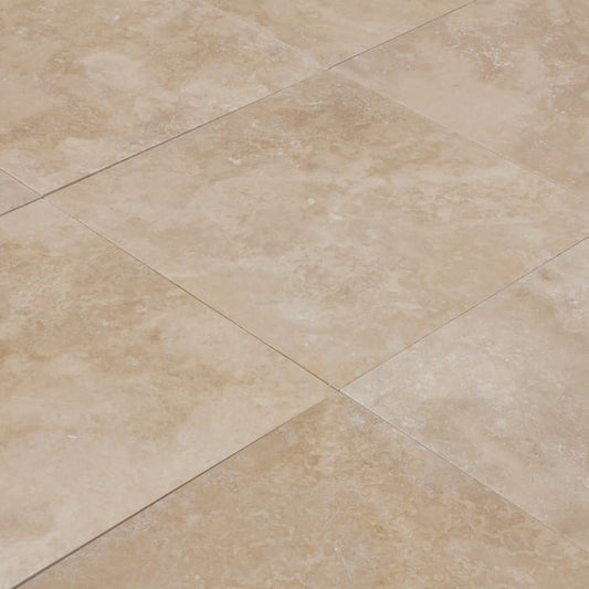 Medium Beige Premium Travertine Honed Floor and Wall Tile - Livfloors Collection