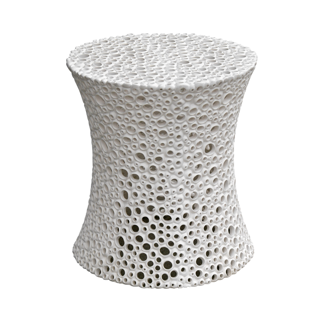 Meri Side Table White