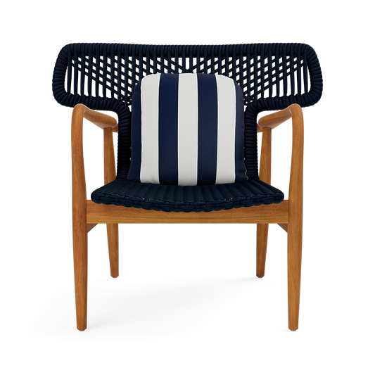Garrison Outdoor Wing Chair - Messina Dark Navy Performance Fabric