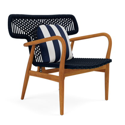 Garrison Outdoor Wing Chair - Messina Dark Navy Performance Fabric