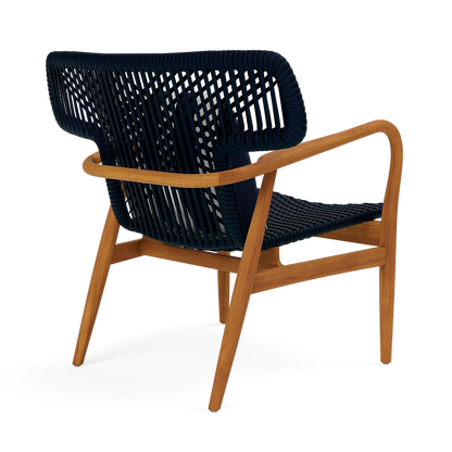 Garrison Outdoor Wing Chair - Messina Dark Navy Performance Fabric