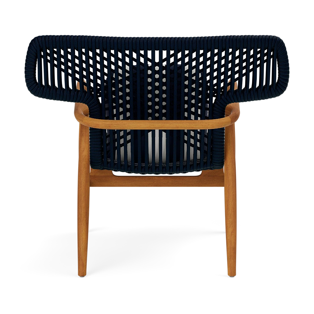 Garrison Outdoor Wing Chair - Messina Dark Navy Performance Fabric