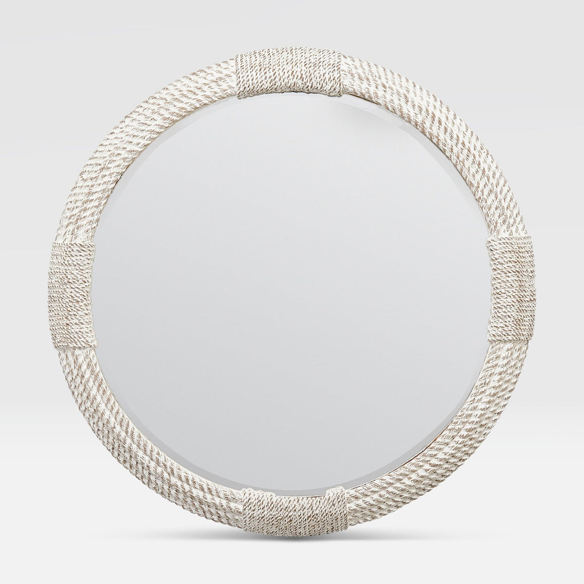 Alexander Ritchie Mirror Alexander Rope Wall Mirror – Coastal Nautical Beveled Mirror by Made ...