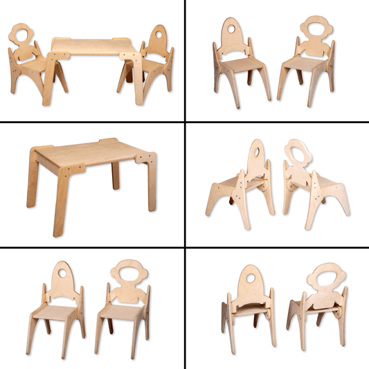 Montessori Table and Chair Set