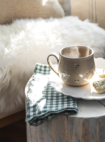 Petite Gingham Scalloped Napkins