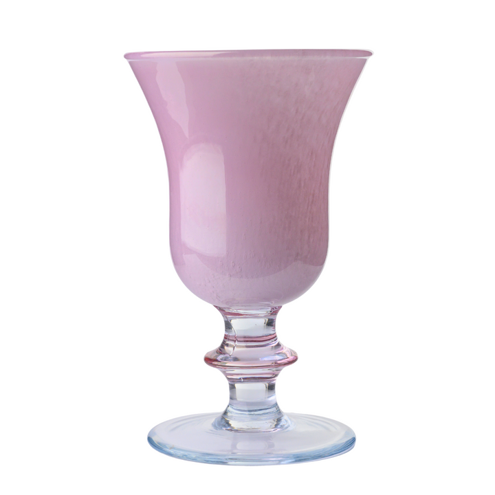 ialto Water Wine Glasses from Easter Collection showing pink