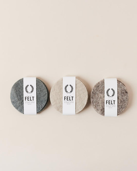 Artisan Felt Coasters - Set of 4