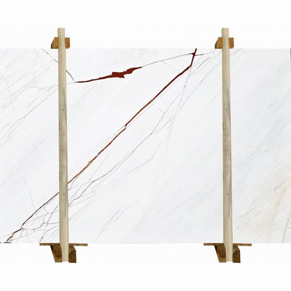 Rosso Venato White Bookmatching Marble Slabs Polished - Livfloors Collection
